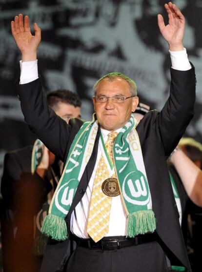 Magath, durante su anterior etapa en el Wolfsburgo.