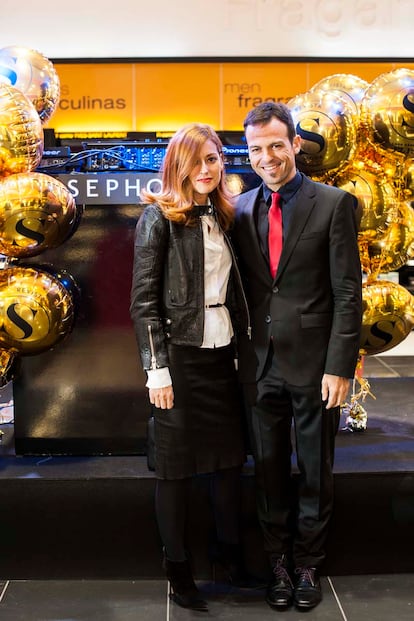 Empar Prieto, directora de S Moda, y Francisco Álvarez, director general de Sephora.