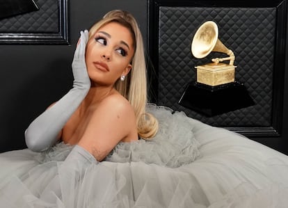 La cantante Ariana Grande, en los premios Grammy el pasado enero en Los Ángeles.