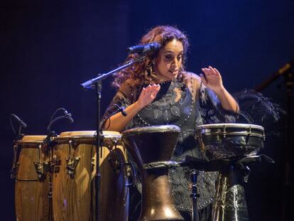 Noa, en l'actuació al Liceu de Barcelona.