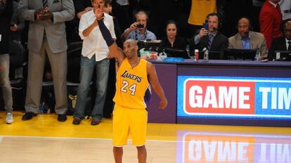 Kobe Bryant, en un partido de los Lakers.