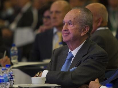 Alberto Baillères González, presidente del Grupo BAL durante la reunión nacional de consejeros de BBVA Bancomer el 9 de junio de 2015.