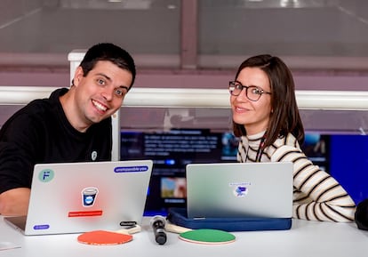 Pau García-Milà y Anna Cejudo, fundadores y directores de Founderz, en una fotografía cedida.