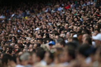 Imagen de la grada del Bernabéu.