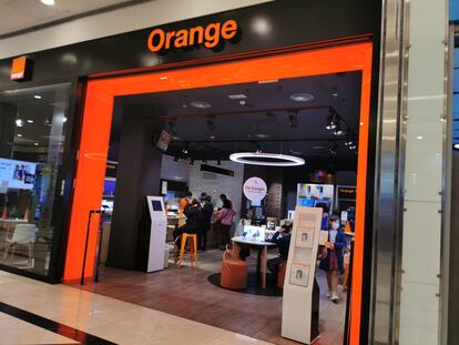 Una tienda de Orange en Madrid.