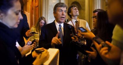 El senador republicano Roy Blunt, impulsor de la enmienda.