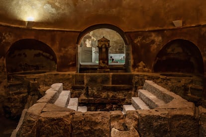 Las antiguas termas romanas de Baños de Montemayor (Cáceres‎).