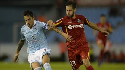 Medrán en el partido ante el Celta.