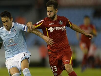 Medr&aacute;n en el partido ante el Celta. 