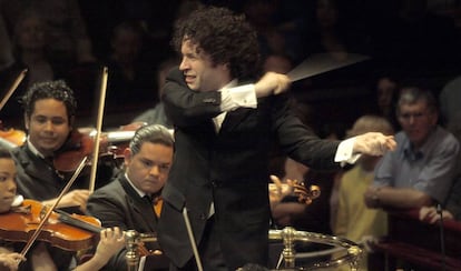 Gustavo Dudamel, con la Orquesta Sim&oacute;n Bol&iacute;var.