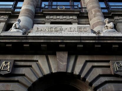 El Banco Central de México, en su edificio en el centro de Ciudad de México.