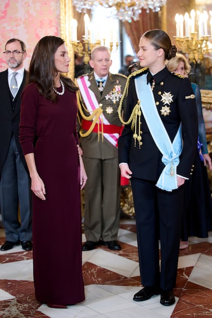 La Reina y la Princesa, durante la recepcin.