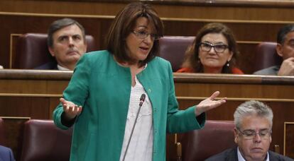 Soraya Rodríquez, en el Congreso de los Diputados.