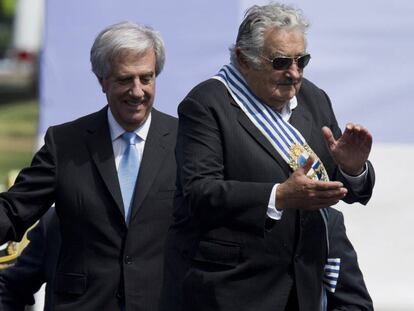 Tabaré Vázquez y José Mujica, en marzo de 2015.