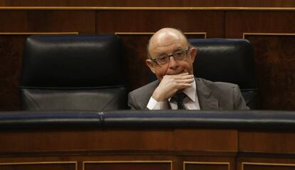 Crist&oacute;bal Montoro, en el Congreso de los Diputados, este mi&eacute;rcoles. 