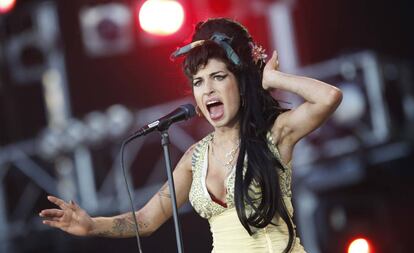 Concierto de Amy Winehouse en el Rock in Rio de Madrid, en 2008.