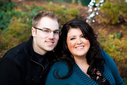 Aaron y Heather Whaley, en una foto familiar. 