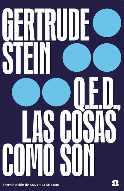 portada 'Q.E.E. Las cosas como son', GERTRUDE STEIN. EDITORIAL TRAMPA