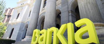 Imagen de la Bolsa de Madrid el d&iacute;a del salto al parqu&eacute; de Bankia.