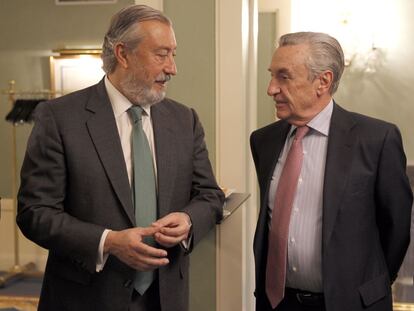 Julio Gómez Pomar, secretario de Estado de Fomento, y José María Marín Quemada, presidente de la CNMC.