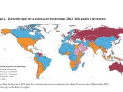 Cuántos días de permiso de maternidad hay en cada país