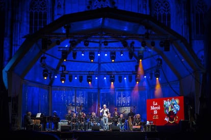 En la imagen, un momento del concierto con Enric Casases.