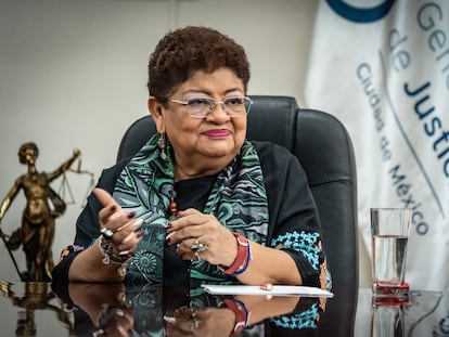 Ernestina Godoy, en su oficina en Ciudad de México, el 9 de noviembre de 2023.