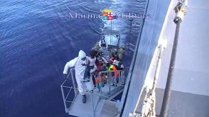 Rescate de la Marina italiana, el pasado 15 de agosto.