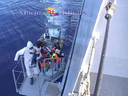 Rescate de la Marina italiana, el pasado 15 de agosto.