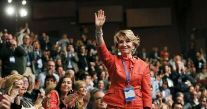 Esperanza Aguirre, durante el XVI Congreso del PP de Madrid.