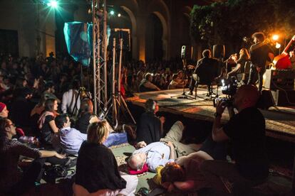 Diego El Cigala en el Museo Batha durante su actuación en el Festival de Fez de las Músicas Sagradas del Mundo.