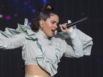 Rosalía, en un momento del concierto.