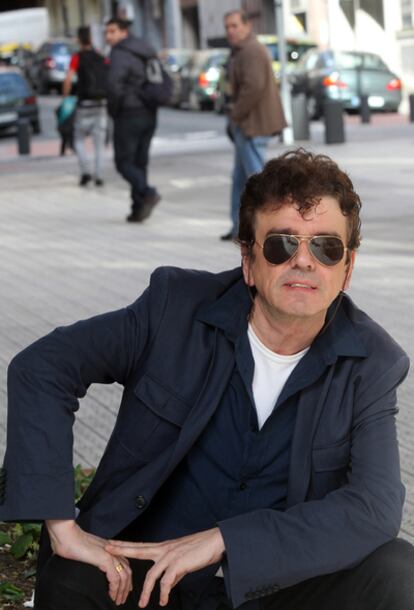 El cantante Jaime Urrutia, en Bilbao.