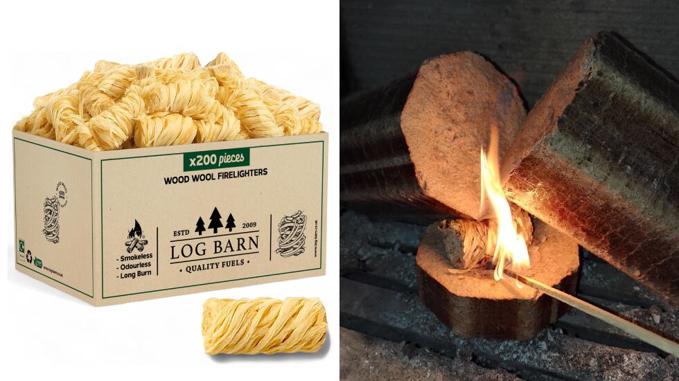 Este pack de encendedores naturales prenden muy rápido y durante minutos.