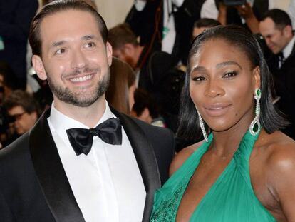 Serena Williams y su prometido Alexis Ohanian en la Gala Met en Nueva York en mayo de 2019.