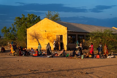 La ciudad de Wad Madani no tenía capacidad para acoger a todas las personas desplazadas por la guerra que huían de Jartum. Muchos tuvieron que instalarse en esta granja avícola abandonada al norte de Wad Madani. En 10 hangares vivían unas 1.200 personas.