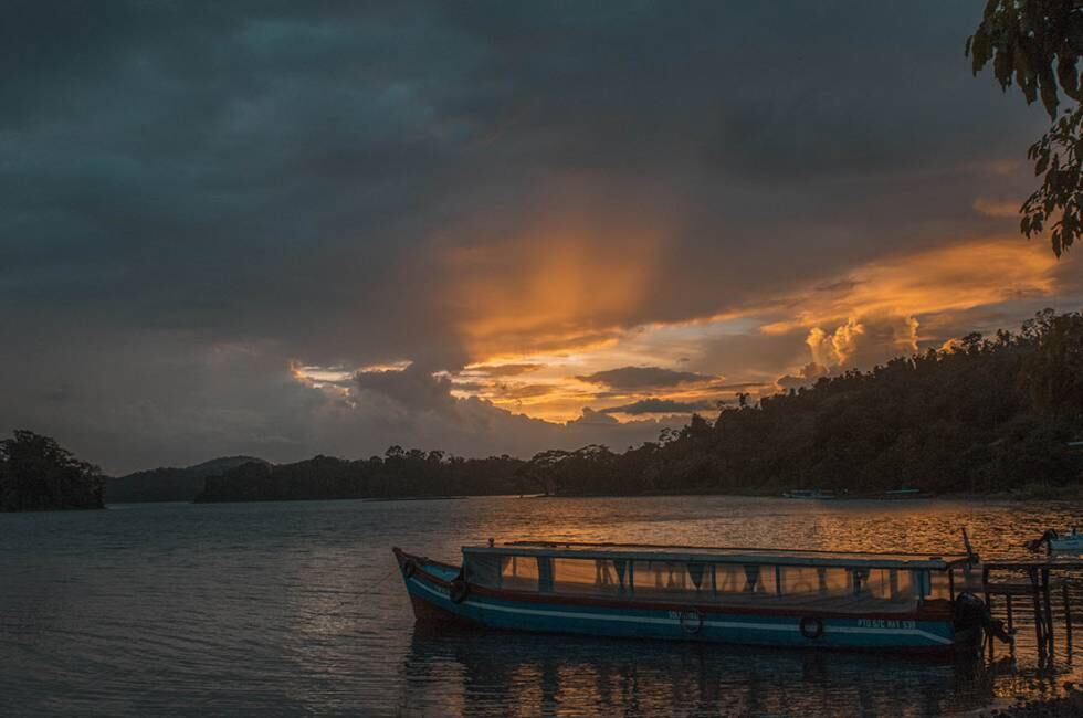 Atardecer en el archipiélago Solentiname, en Nicaragua.