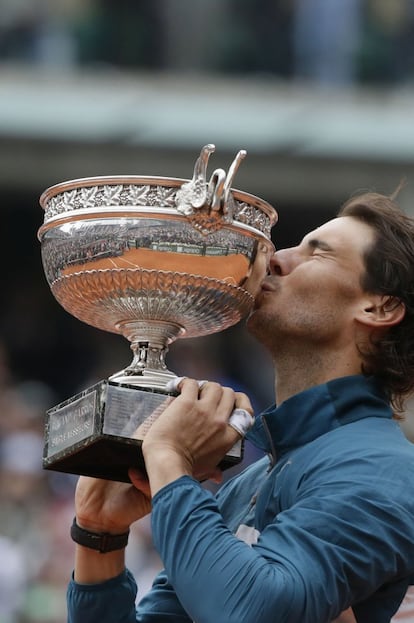 Rafa Nadal en Roland Garros de 2013, ganó a David Ferrer por 6-3, 6-2 y 6-3.