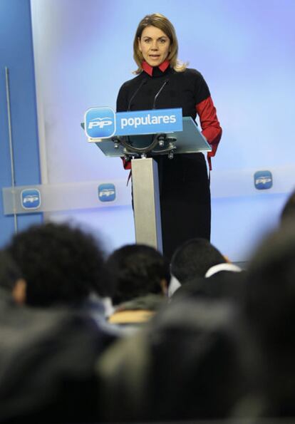 María Dolores de Cospedal, the PP secretary general