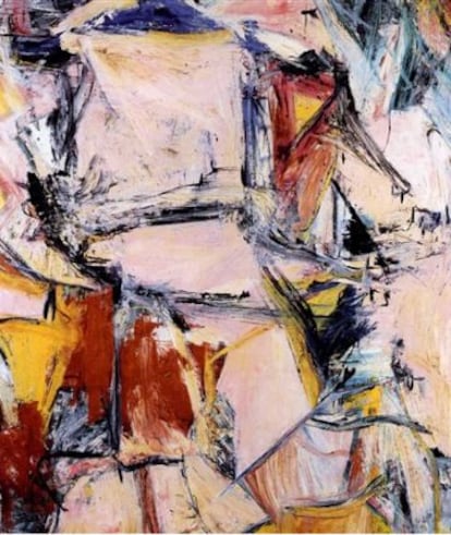 'Interchange' (1955), uma tela de Willem de Kooning, adquirida por 1,21 bilhão de reais.