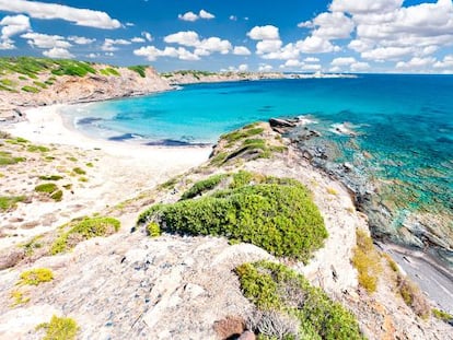 Cala Presili, al norte de Menorca.
