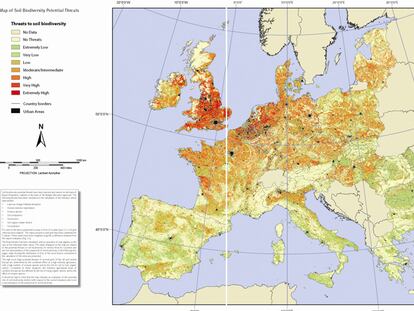 El atlas de la biodiversidad en el suelo europeo