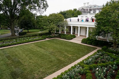 La reforma del Rose Garden realizada por Melania Trump. 