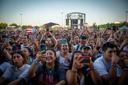 Público asistente al concierto de Residente, el sábado en Madrid.