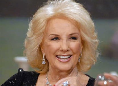 Mirtha Legrand, en un momento de su longevo programa.