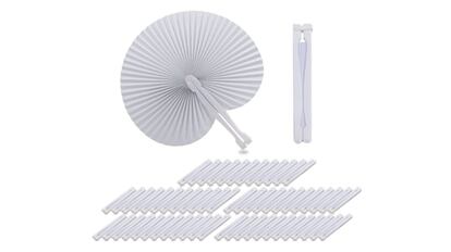 Set de abanicos de boda para invitados QUMAO