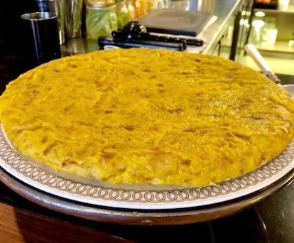 Tortilla del restaurante La Primera, en la madrileña Gran Vía.