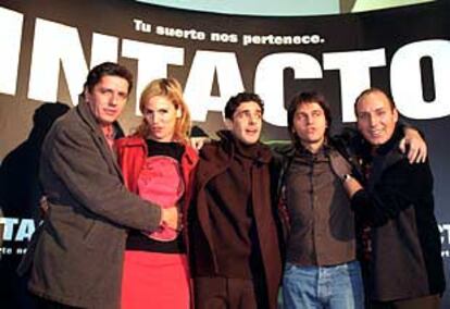 Antonio Dechent, Mónica López, Leonardo Sbaraglia, Juan Carlos Fresnadillo y Eusebio Poncela, en Madrid.