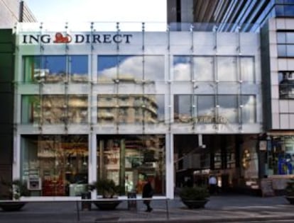 La oficina de ING en la Avenida Diagonal de Barcelona.