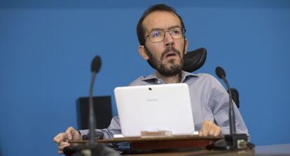 El secretario general de Podemos en Aragón, Pablo Echenique.